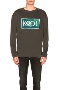 Alchemist Kool Distressed Long Sleeve Tee In Gray
