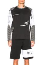 Givenchy Sport Long Sleeve Tee In Black,stripes,white