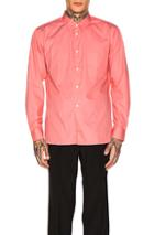 Comme Des Garcons Homme Plus Long Sleeve Shirt In Pink