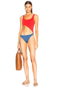 Solid & Striped Jourdan Swimsuit In Blue,red
