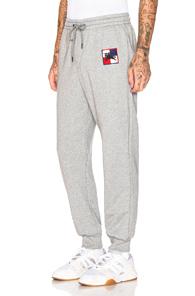 Burberry Munley Logo Sweatpants In Gray