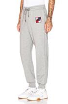 Burberry Munley Logo Sweatpants In Gray