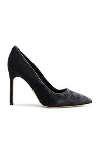 Manolo Blahnik Velvet Bb 105 Pumps In Gray