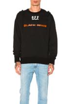 Moncler X Off White Black Swan Hoodie In Black