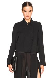 Ann Demeulemeester Jacket With Detachable Lining In Black