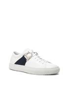 Oamc Leather Airborne Low Sneakers In White