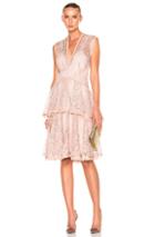 Lover Vine Tier Midi Dress In Pink