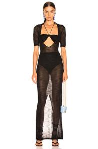 Jacquemus Piana Longue Dress In Black