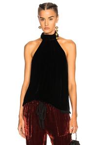 Raquel Allegra Halter Top In Black