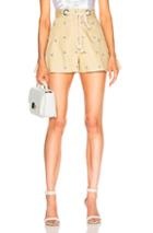Miaou Greta Short With Rope Belt In Neutrals,floral