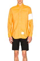 Thom Browne Classic Point Collar Shirt In Orange