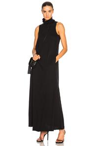 Raquel Allegra Sleeveless Turtleneck Dress In Black