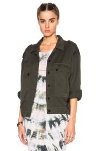 Raquel Allegra Military Jacket In Green