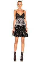 Giambattista Valli Sequin Mini Dress In Black,floral