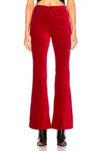 Rag & Bone/jean Bella Velvet Pant In Red