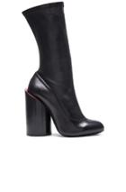 Givenchy Stretch Leather Runway Boots In Black