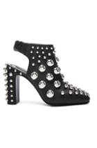 Alexander Wang Embellished Leather Ellery Heels In Black