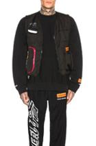 Heron Preston Nylon Vest Jacket In Black