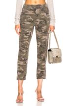Amo Pull On Slouch Trouser In Camo,green