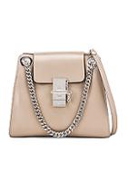 Chloe Small Leather Annie Bag In Gray