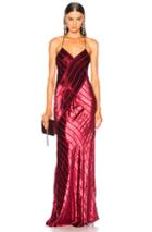 Michelle Mason Bias Gown In Red