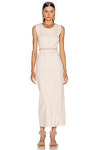 Raquel Allegra Maxi Dress In Neutral