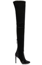 Aquazzura All I Need Suede Boots In Black