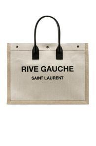 Saint Laurent Rive Gauche Tote In Neutrals
