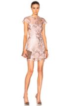 Lover Opium Fitted Mini Dress In Pink,metallics