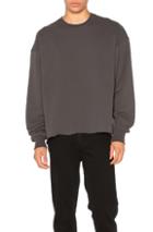 Fear Of God Long Sleeve Crewneck Sweatshirt In Gray