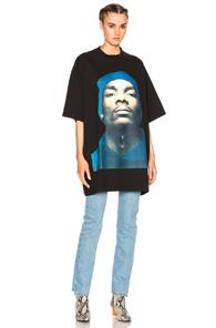 Vetements Snoop Front Print Tee In Black