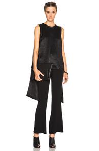 Mcq Alexander Mcqueen Drape Tie Top In Black
