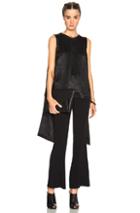 Mcq Alexander Mcqueen Drape Tie Top In Black