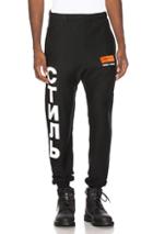 Heron Preston Style Slim Sweatpant In Black,white