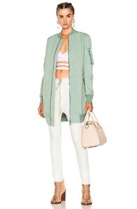 Drkshdw By Rick Owens Jumbo Bomber Jacket In Green