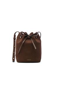 Mansur Gavriel Mini Bucket Bag In Brown
