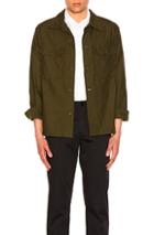 Engineered Garments Reversed Sateen Field Shirt In Green
