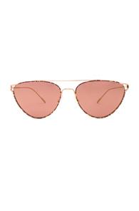 Oliver Peoples Floriana Sunglasses In Metallics,animal Print