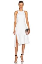 Josh Goot Fit & Flare Racer Dress In White