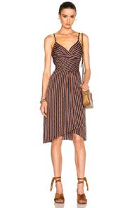 Diane Von Furstenberg Saige Dress In Blue,orange,abstract