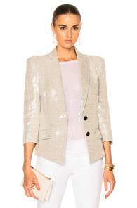 Smythe Pagoda Blazer Jacket In Metallics