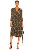 Ulla Johnson Izar Dress In Brown,floral,paisley
