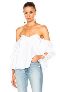 Caroline Constas Gabriella Top In White