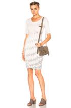 Raquel Allegra Short Sleeve Fitted Dress In Pink,gray,ombre & Tie Dye