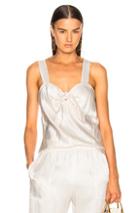 Raquel Allegra Tie Front Top In White
