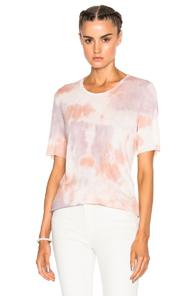 Raquel Allegra Jersey Basic Tee In Pink,purple,ombre & Tie Dye