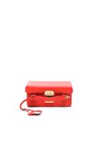 Mark Cross Grace Small Box Bag With Mushroom Charm In Red