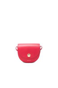 Mansur Gavriel Mini Saddle Bag In Red
