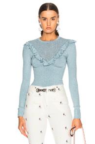 Joostricot Bodycon Gunne Sax Lurex Sweater In Blue