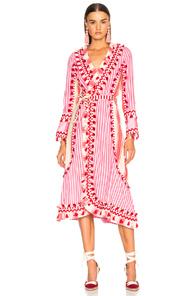Dodo Bar Or Miranda Dress In Geometric Print,red,stripes,pink